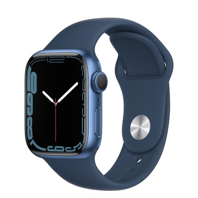 Apple Watch Series 7 (2021) GPS + Cellular 45 mm - Aluminium Blue - Sport band Blue