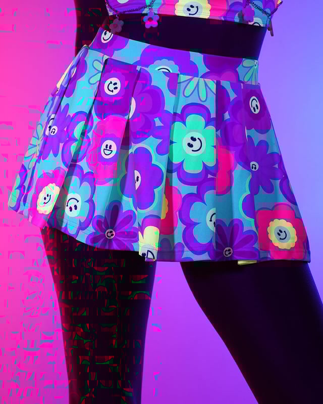 Blossoming Mini Skater Skirt