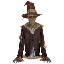 Red Shed 6 ft. Scarecrow Halloween Animatronic