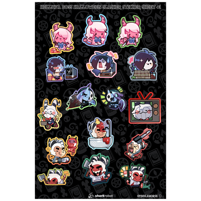 Helluva Boss: Halloween Chibi Sticker Sheet 1 *PRE-ORDER*