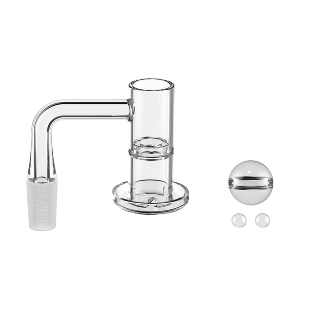 14MM 90° Terp Sluper Quartz Banger Kit with Carb Cap & Terp Balls - V6