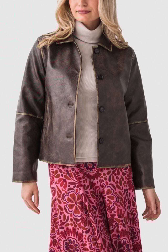 All Row Faux Leather Jacket
