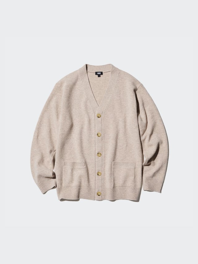 Lambswool V Neck Cardigan
