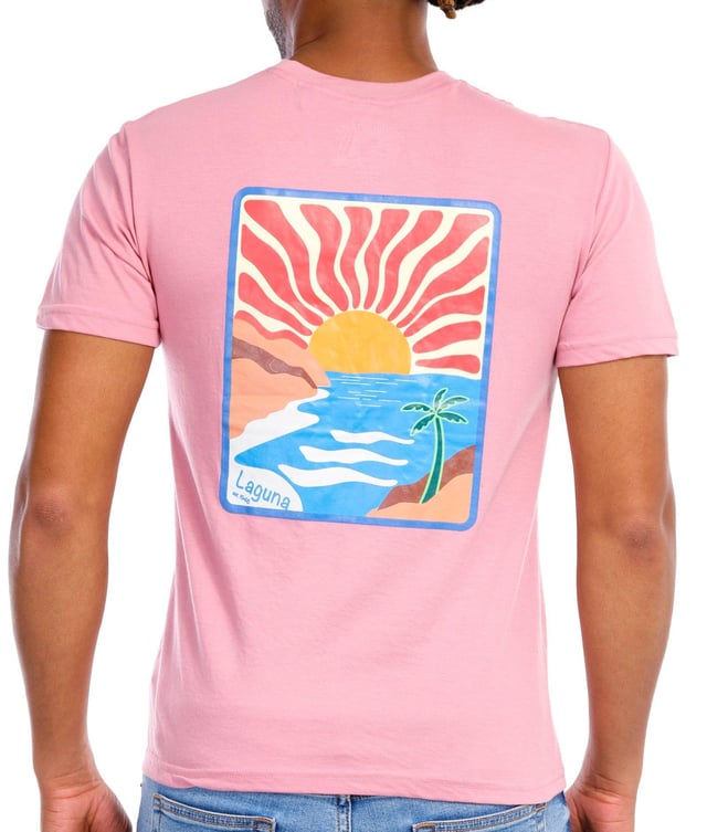 Laguna Men's Beach Print Graphic Short Sleeve Tee ||P000780456||