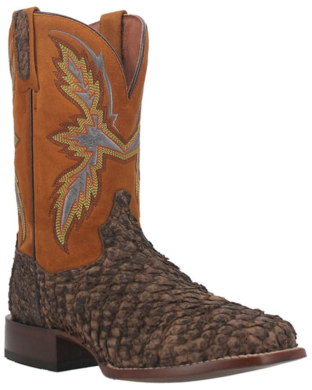 Product Name:  Dan Post Men's Dorsal Sea Bass Exotic Western Boots - Broad Square Toe