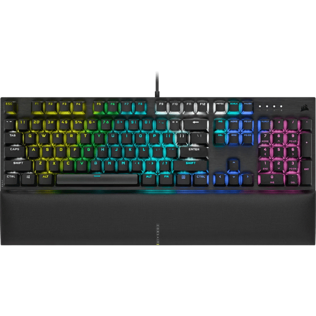 K60 RGB PRO SE Mechanical Gaming Keyboard — 100% CHERRY MV Mechanical Keyswitches — Black