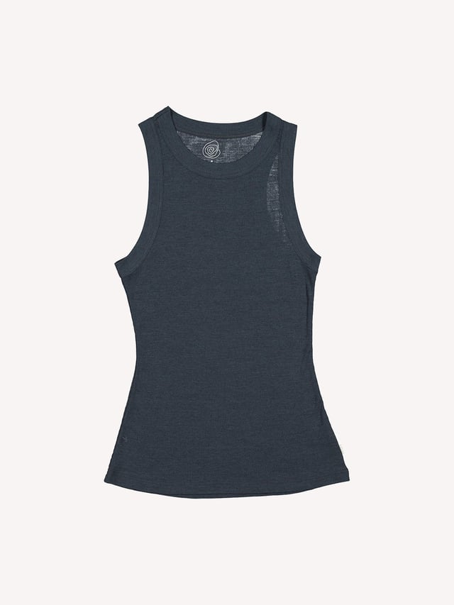 Women's Merinosilk Tank Charcoal