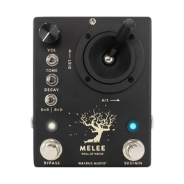 Walrus Audio Melee: Wall of Noise Distortion + Reverb Guitar Effect Pedal Black