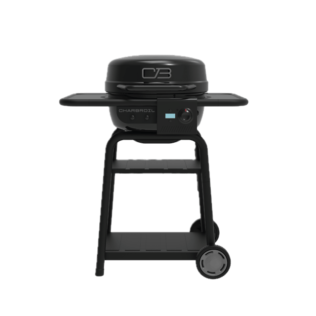 Bistro Pro™ Electric Grill + Charcoal Mode Blackout