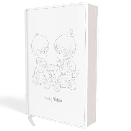 NRSVCE Bible Catholic Edition, White Leather Soft