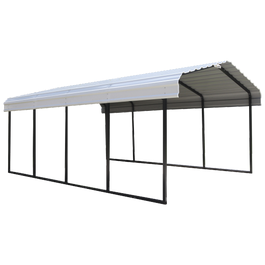 Arrow Carport, 12 ft. x 20 ft. x 7 ft. Eggshell
