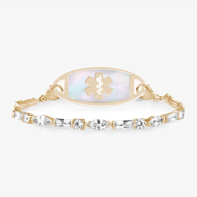 Cantata Medical ID Bracelet in 12k Gold Vermeil