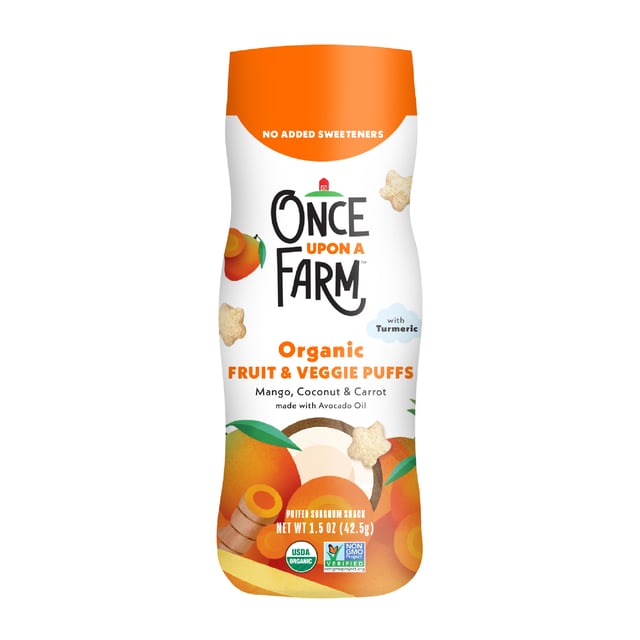Mango, Carrot & Coconut Puffs, 6ct