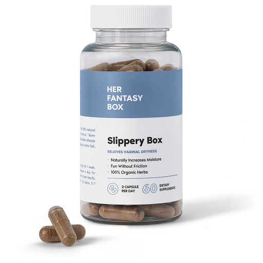 Slippery Box - Slippery Elm Bark Capsule for Vaginal Dryness