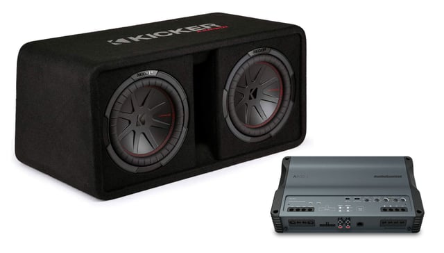 Kicker Dual 10" Subwoofer Bass Package - PPAUDC16