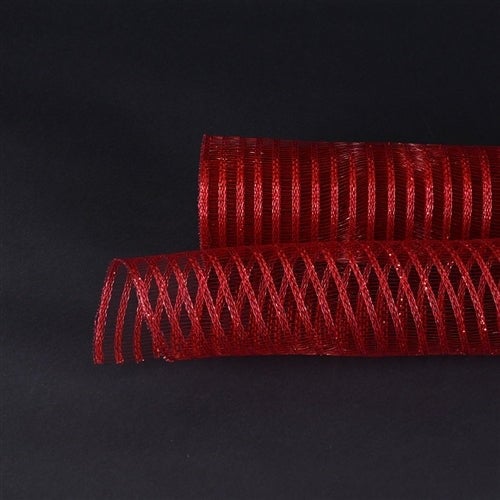 Burgundy - Deco Mesh Laser Eyelash - (10 Inch x 10 Yards)