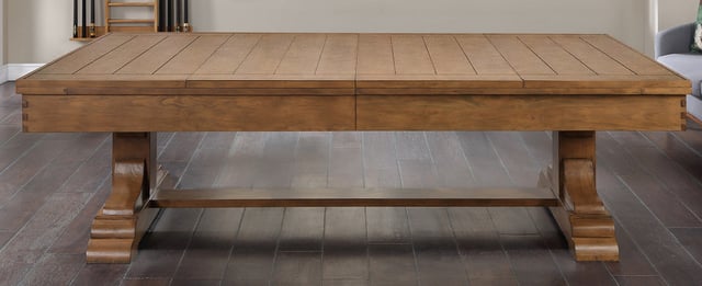 Dallas 8 Foot Pool Table Pine Antique Honey - Dining Top Only