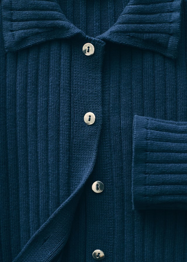 Cárdigan cuello polo - Niños | MANGO España (Península y Baleares)
