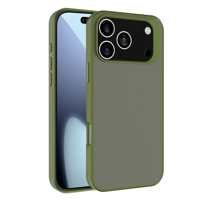 Ốp lưng điện thoại iPhone 17 Pro Max Kalebol Frosted PC Hybrid TPU (Xanh lá đậm)