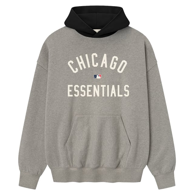 Men's Chicago White Sox Fear of God x MLB Warm Heather Gray/Black Sport Fit Hoodie