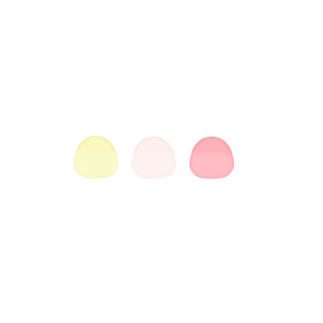 LEMONADE STAND CUP CAP BUTTONS (SET OF THREE)