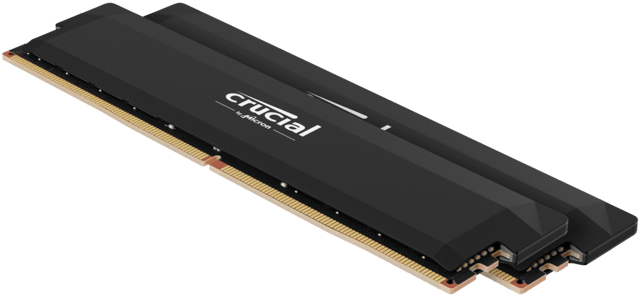 Crucial Pro Overclocking 32GB Kit (2x16GB) DDR5-6000 UDIMM Black | CP2K16G60C36U5B | Crucial.com