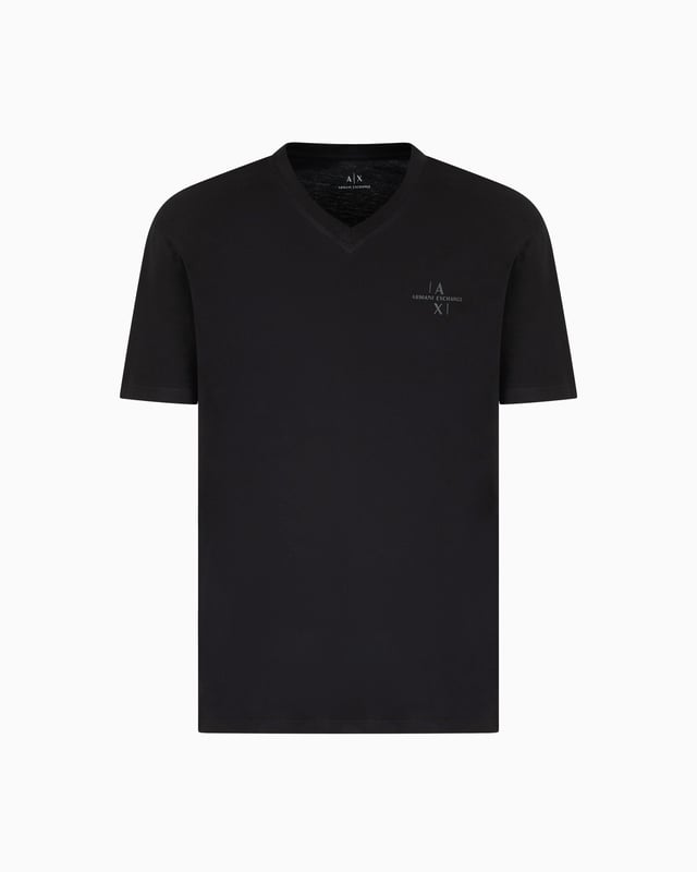 Regular fit T-shirt with V-neck