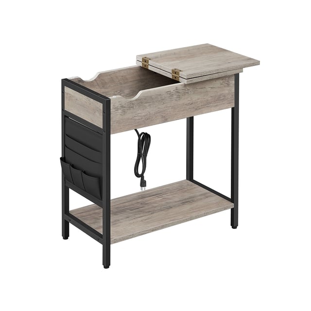 Sofa Side Table with Power Outlet