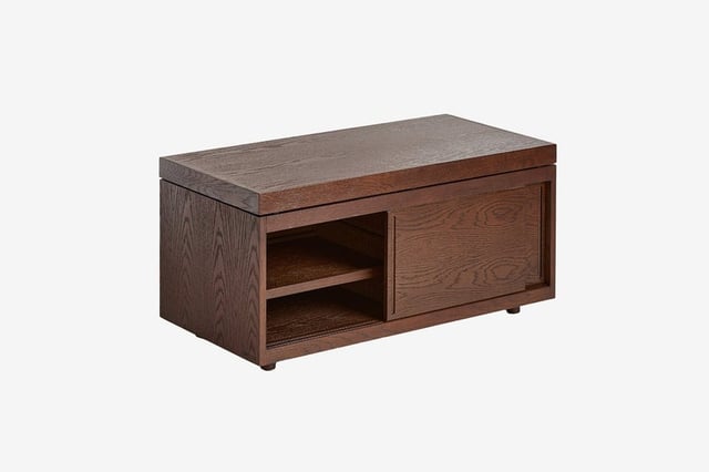 AnyTable with 2-Shelves: Dark Brown