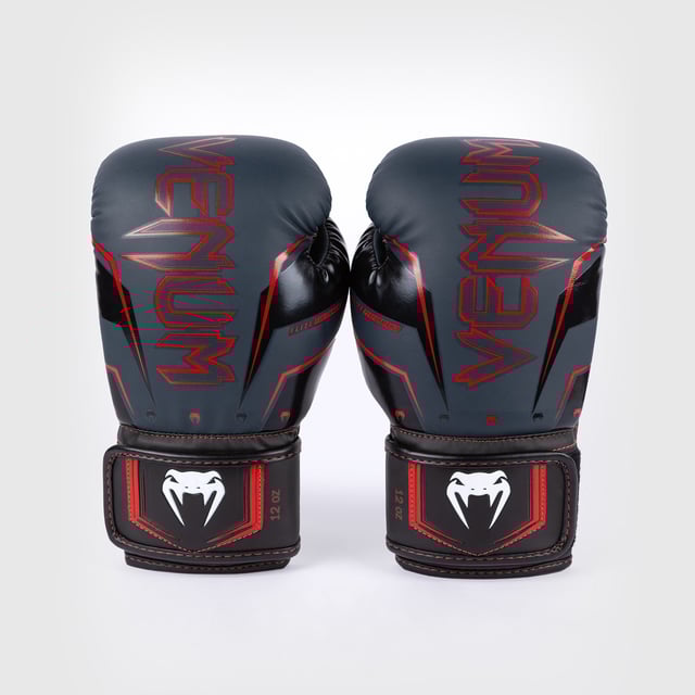Venum Elite Evo Boxing Gloves - Navy/Black/Red