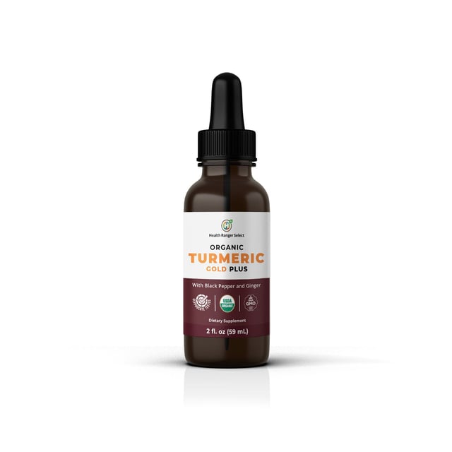Organic Turmeric Gold Plus with Black Pepper and Ginger 2 fl. oz (59 mL