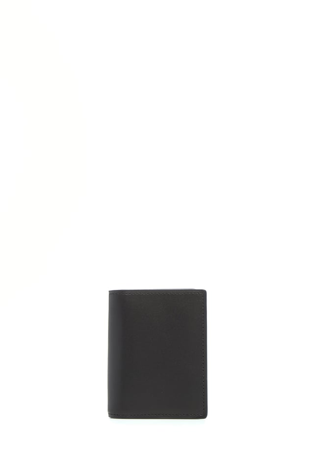 Simple Card Wallet in Black Leather