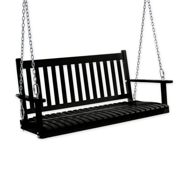 Slatted Wood Porch Swing
