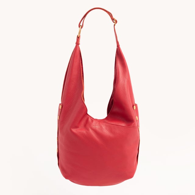 Tom Zip | Poppy Red/Brushed Gold | Lrg