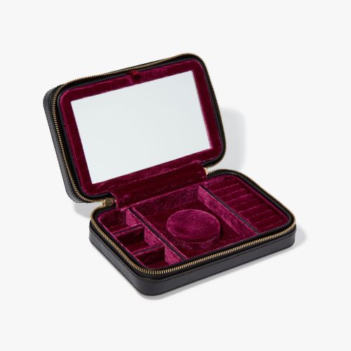 Leather, Velvet Travel Jewellery Box