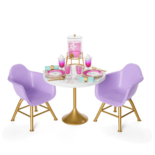Kitchen Table for Two Set for 18-inch Dolls