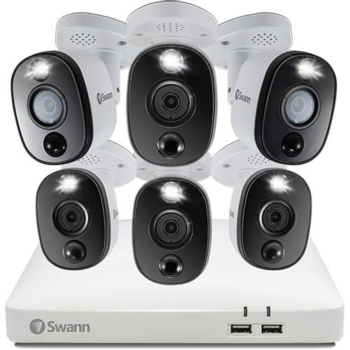 6 Camera 8 Channel 4K Ultra HD DVR Spotlight Security System | SWDVK-85680W6WL