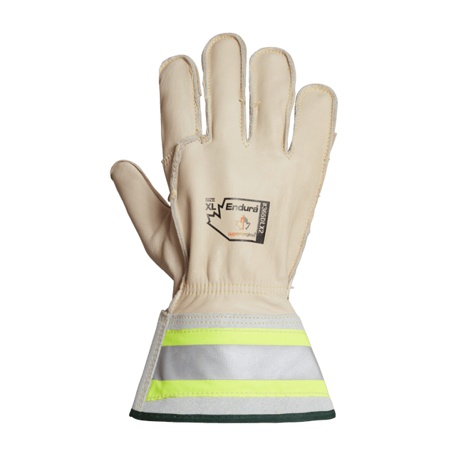 Endura® 365DLX2 2XL Lineman Gloves with Short 2-inch Hi-Viz Cuffs