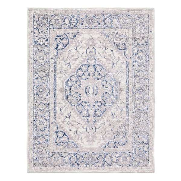 Annadale Blue Medallion Area Rug, 5x7