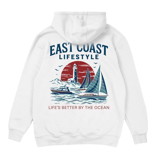 Summer Sailing Hoodie - White