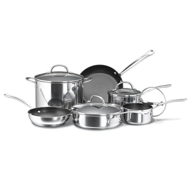 Millennium Nonstick Stainless Steel 10-Piece Set