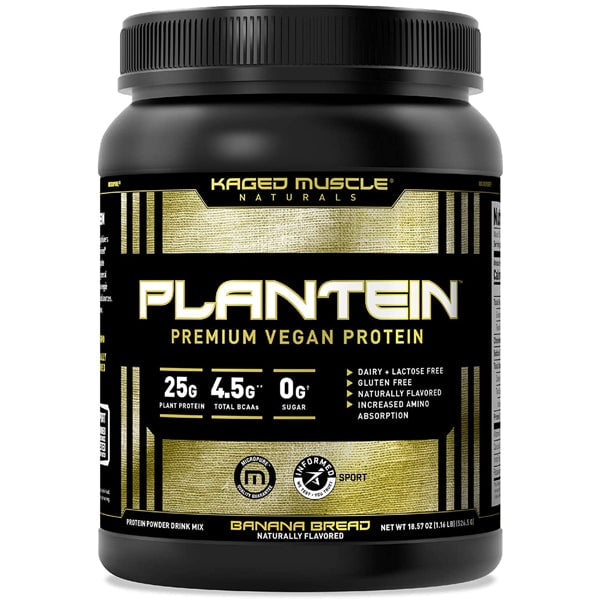 Kaged Muscle Plantein Premium Vegan Protein 15 Servings