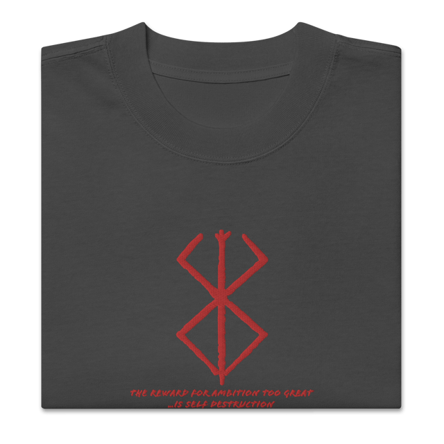 Self Destruction - Embroidery Oversized Tee