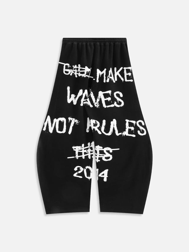 Aelfric Eden Graffiti Fringe Super Baggy Barrel Sweatpants