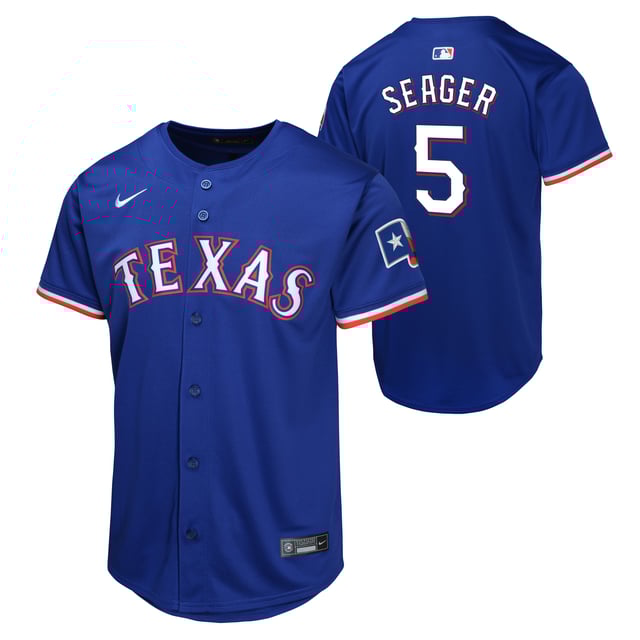 Youth Corey Seager Texas Rangers NIKE Royal Blue Alternate Limited Replica Jersey