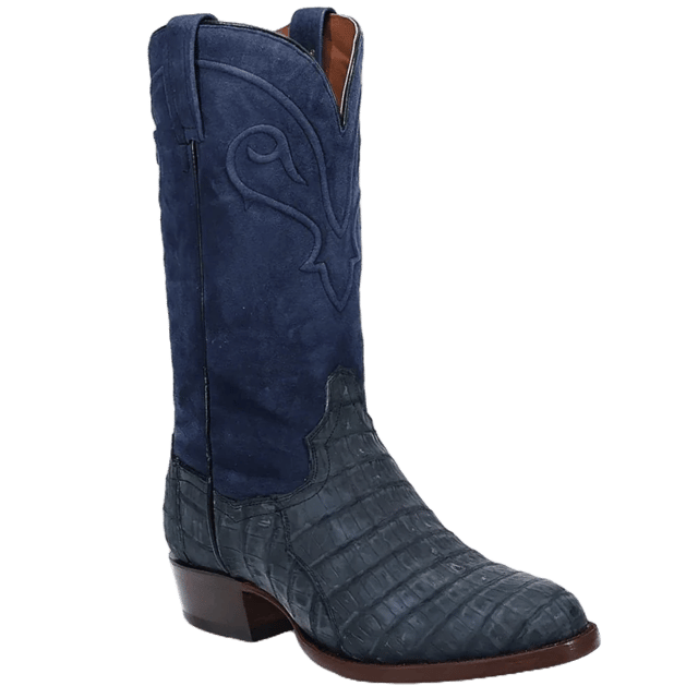 Dan Post Men's Alvis Caiman Leather Blue Western Boots DP3101