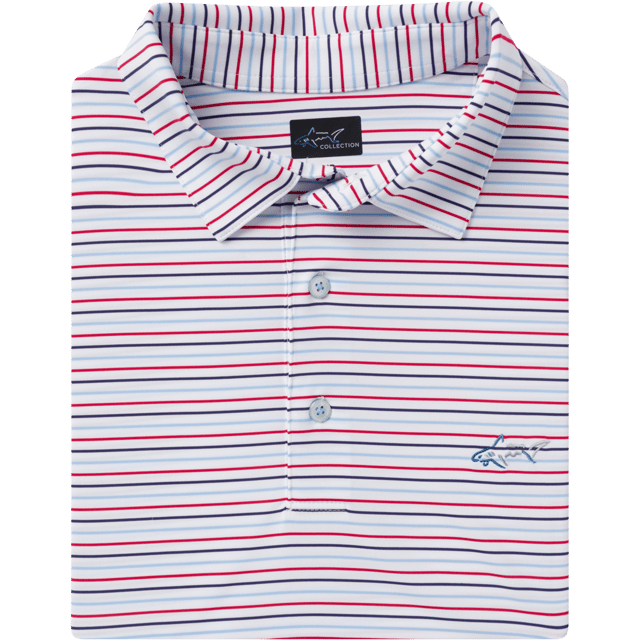 ML75 Stretch Jersey Game Day Stripe Polo
