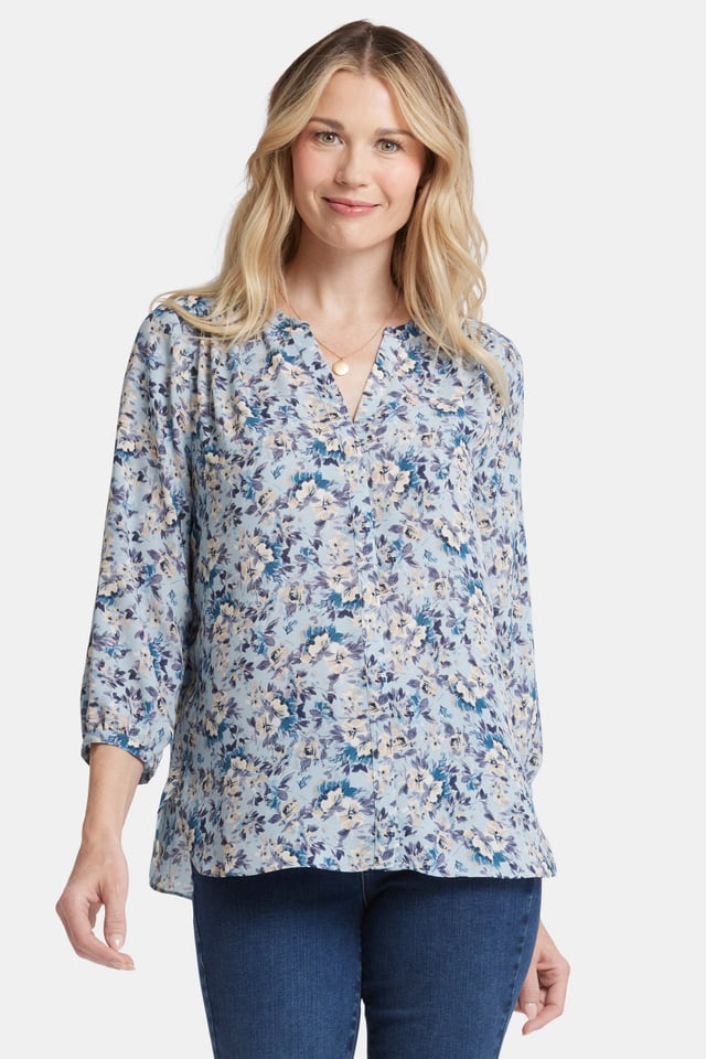 Pintuck Blouse - Optic White