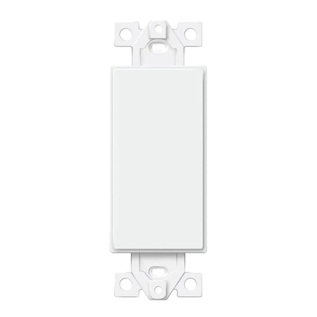 Blank Decorator Wall Plate Insert, White