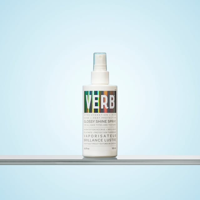 glossy shine spray with heat protection